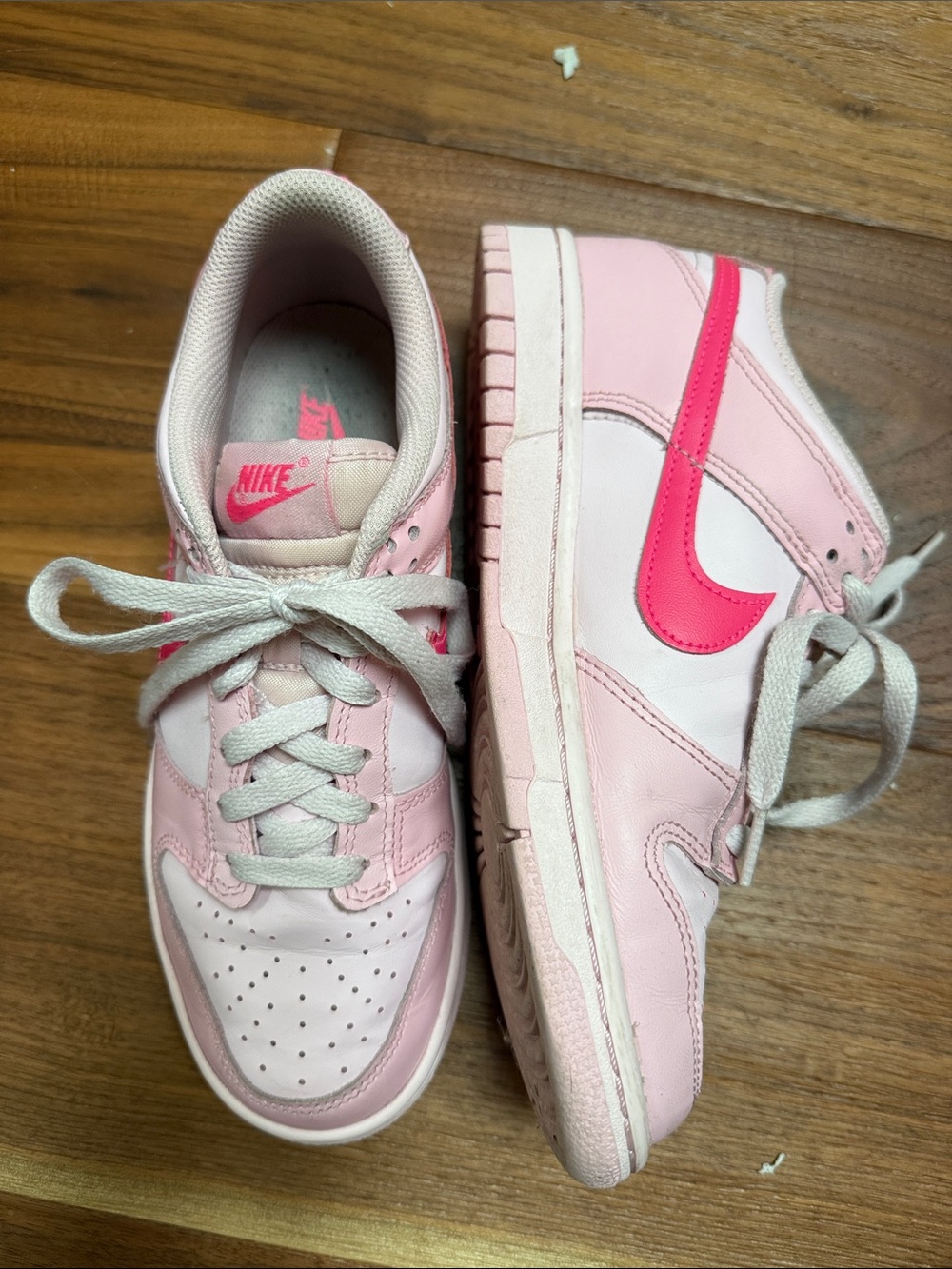 Nike Triple Pink Low-Top Sneakers with Bright Pink Swoosh